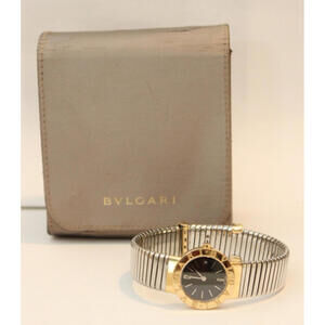 Bvlgari Tubogas Watch w/ Stainless steel & 18k Yellow GOLD Bracelet